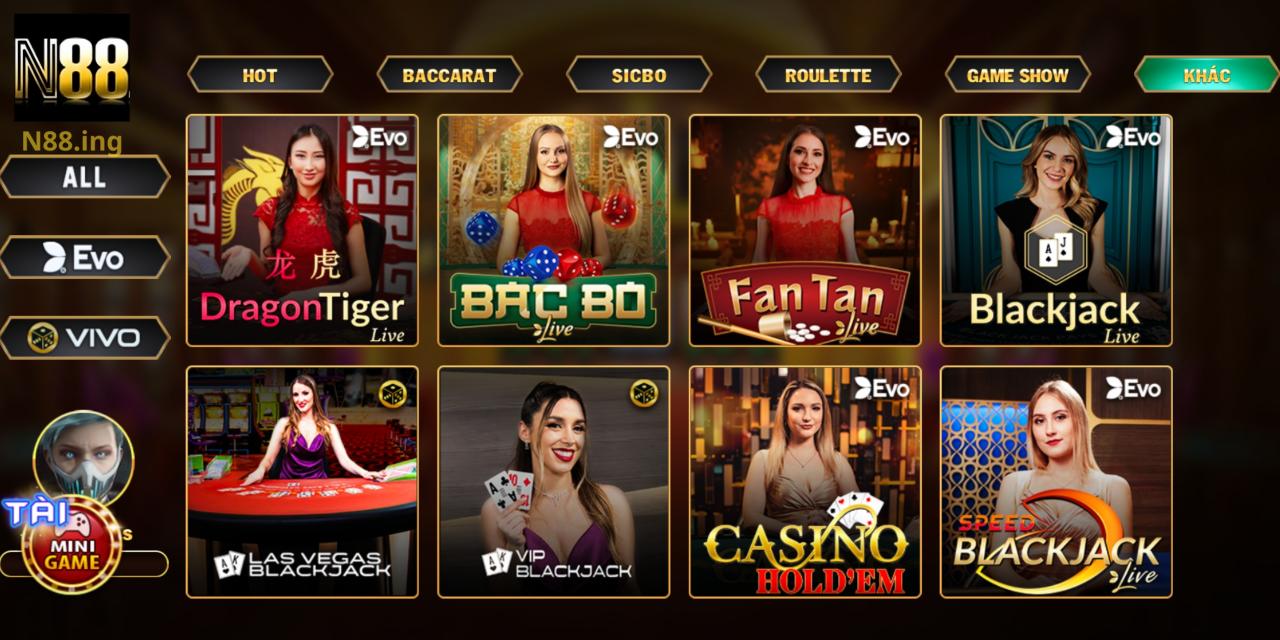 Casino Live N88 - Điểm đến giải trí hot nhất 2024